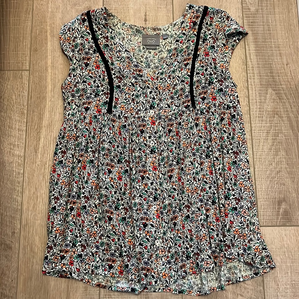 Anthropologie small floral shirt